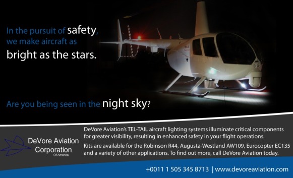 DeVore Aviation Safety R44 bright as stars Lighting Systems